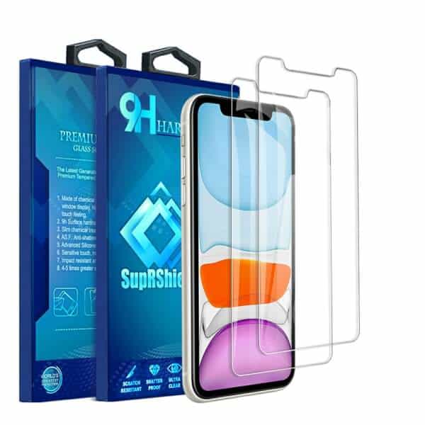 (2 Pack) Apple iPhone 11 6.1 Tempered Glass LCD Screen Protector Film Guard (2 Pack) Apple iPhone 11 6.1 Tempered Glass LCD Screen Protector Film Guard